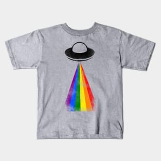 Gaylien LGBTQIA Pride UFO Kids T-Shirt